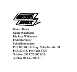 Gewa-Druck, Georg Waldmann