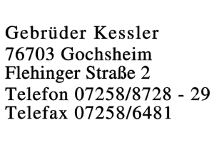 Kessler, Gebrüder Kessler, Gebrüder