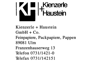 Kienzerle + Haustein GmbH + Co.