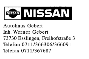 Autohaus Gebert, Inh. Werner Gebert