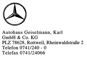 Autohaus Geiselmann, Karl GmbH & Co. KG