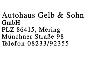 Autohaus Gelb & Sohn GmbH