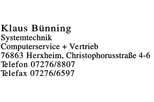 Klaus Bünning Klaus Bünning