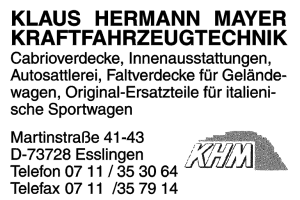Klaus Hermann Mayer Kraftfahrzeugtechnik