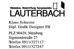 Klaus Schuster Dipl. Grafik Designer FH
