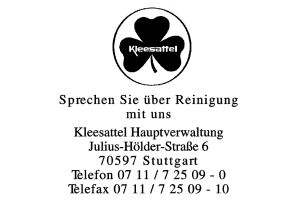 Kleesattel Hauptverwaltung Kleesattel Hauptverwaltung