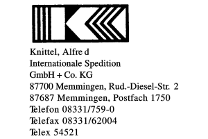Knittel, Alfred Internationale Spedition GmbH + Co. KG