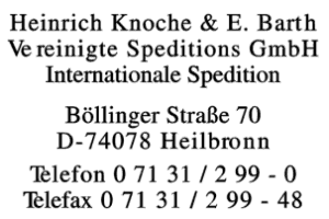 Knoche, Heinrich & E. Barth Vereinigte Speditions GmbH