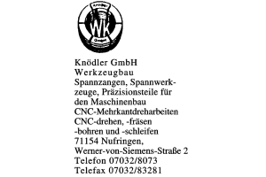 Knödler GmbH, Werkzeugbau