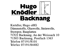 Knödler, Hugo oHG, Baustoffe