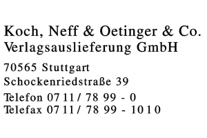 Koch, Neff & Oetinger & Co. Verlagsauslieferung GmbH