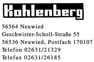 Kohlenberg Kohlenberg