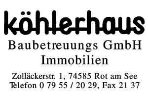 Köhlerhaus Baubetreuungs GmbH