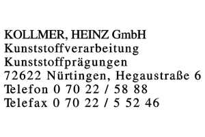 KOLLMER, HEINZ GmbH