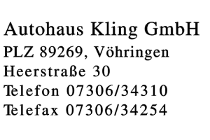 Autohaus Kling GmbH