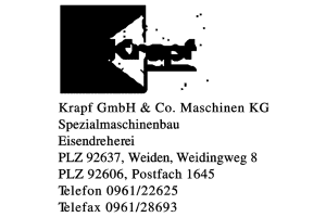 Krapf GmbH & Co., Maschinen KG