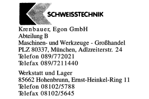 Krenbauer, Egon GmbH Krenbauer, Egon GmbH