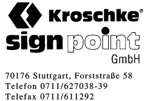 Kroschke Sign-international GmbH Kroschke Sign-international GmbH