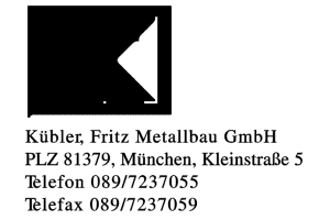 Kübler, Fritz Metallbau GmbH