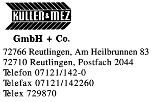 KULLEN & MEZ GmbH + Co.