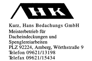 Kurz, Hans Bedachungs GmbH Kurz, Hans Bedachungs GmbH