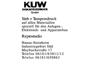 KUW INDUSTRIEDRUCK GmbH