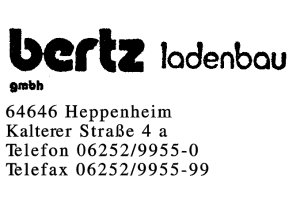 ladenbau berz GmbH ladenbau berz GmbH