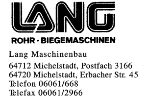 Lang Maschinenbau Lang Maschinenbau