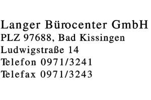 Langer Bürocenter GmbH