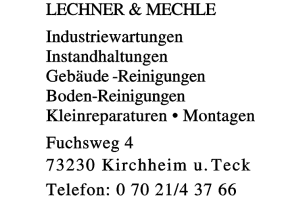 LECHNER & MECHLE