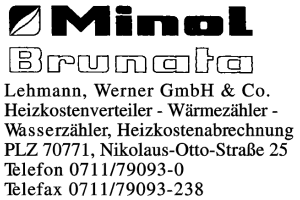 Minol Messtechnik, Werner Lehmann GmbH & Co
