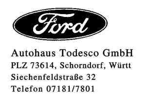 Autohaus Todesco GmbH Autohaus Todesco GmbH