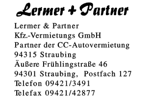 Lermer & Partner Kfz.-Vermietungs GmbH Partner der CC-Autovermietung