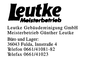 Leutke Gebäudereinigung GmbH