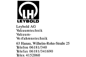 Leybold AG