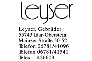 Leyser, Gebrüder