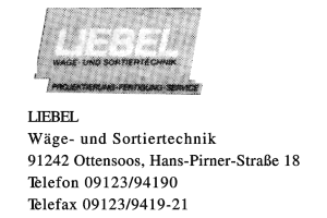 LIEBEL, Wäge- und Sortiertechnik
