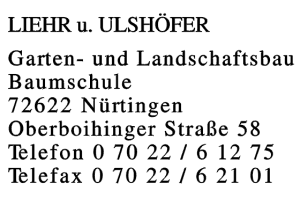 LIEHR u. ULSHÖFER