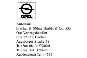 Autohaus Fischer & Söhne GmbH & Co. KG