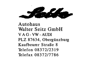 Autohaus Walter Seitz GmbH
