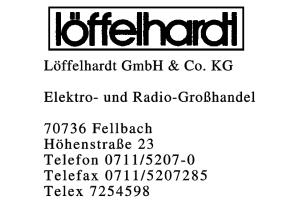 Löffelhardt GmbH & Co. KG Löffelhardt GmbH & Co. KG
