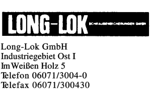Long-Lok GmbH Long-Lok GmbH
