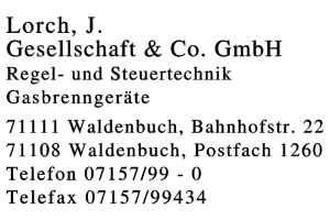 Lorch J. Gesellschaft & Co. GmbH