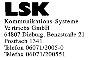 LSK Kommunikations-Systeme  Vertriebs GmbH