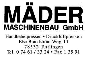 Mäder Maschinenbau GmbH