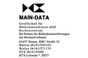 MAIN-DATA Telekommunikation mbH