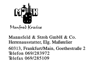Mannsfeld & Stroh GmbH & Co.
