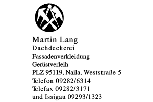Martin Lang Dachdeckerei