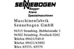 Maschinenfabrik, Sennebogen GmbH