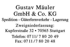 Mäuler GmbH & Co. KG Gustav Mäuler GmbH & Co. KG Gustav